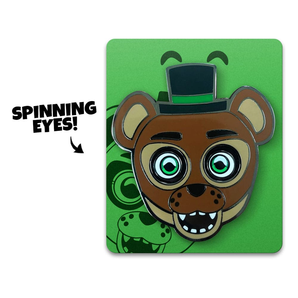 Spilla Five Nights at Freddy´s Popgoes The Weasel Glow in the Drak Spinning 5 cm DS Modellismo Spilla Five Nights at Freddy´s Popgoes
