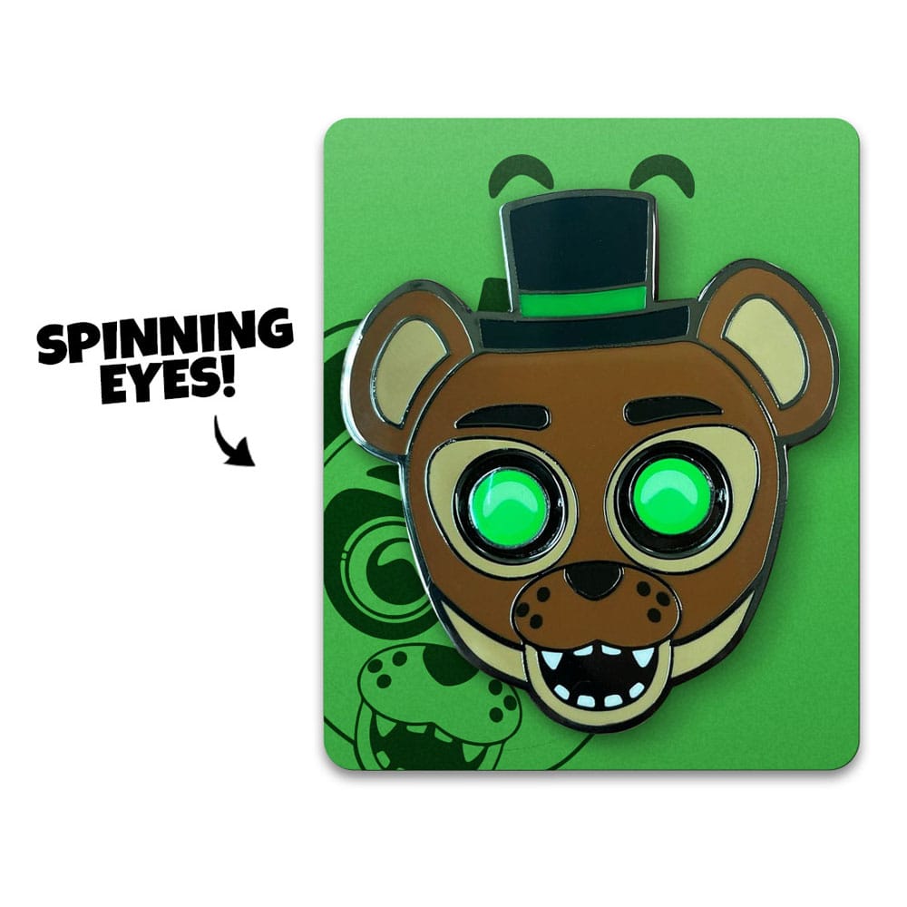 Spilla Five Nights at Freddy´s Popgoes The Weasel Glow in the Drak Spinning 5 cm DS Modellismo Spilla Five Nights at Freddy´s Popgoes