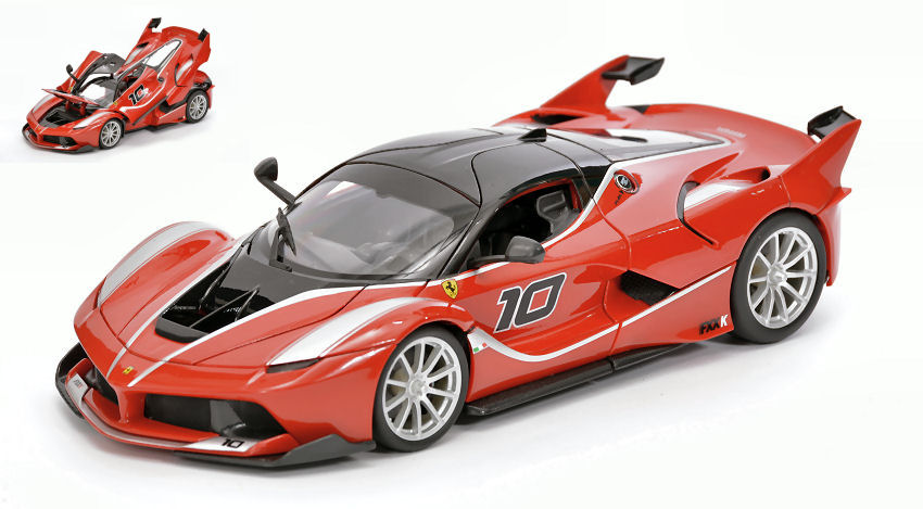 Ferrari FXX-K N.10 Red 1:18 DS Modellismo Ferrari Fxx-K Red scala 1:18 Burago