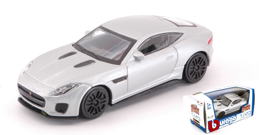 Jaguar F-Type R Silver 1:43 DS Modellismo Jaguar F-Type R Silver scala 1:43 Burago