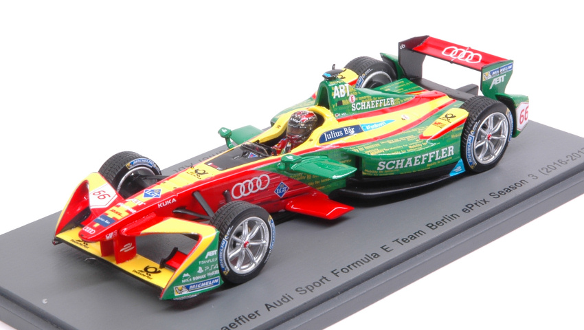 Abt Schaeffler Audi Sport N.66 Rd8 Berlin 2017 D.Abt 1:43 DS Modellismo Abt Schaeffler Audi Sport Rd8 scala 1:43