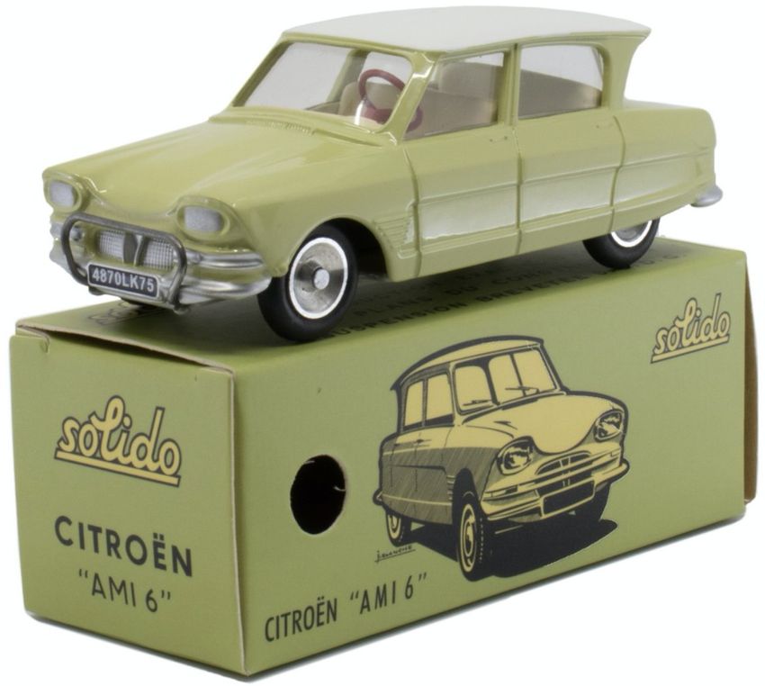 Citroen Ami 6 Berline Cert Clair Club Solido 1:43 DS Modellismo Citroen Ami 6 Berline Cert Clair scala 1:43