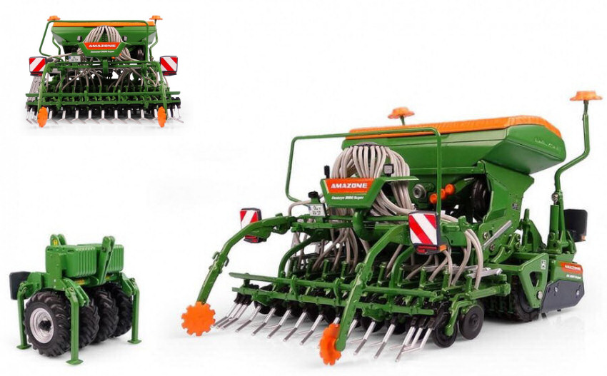 Seminatrice Amazone Centaya 3000 Super + T-Pack 1:32 DS Modellismo Seminatrice Amazone Centaya 3000 scala 1:32