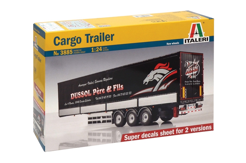 Cargo Trailer Kit 1:24 DS Modellismo Cargo Trailer Kit scala 1:24 Italeri