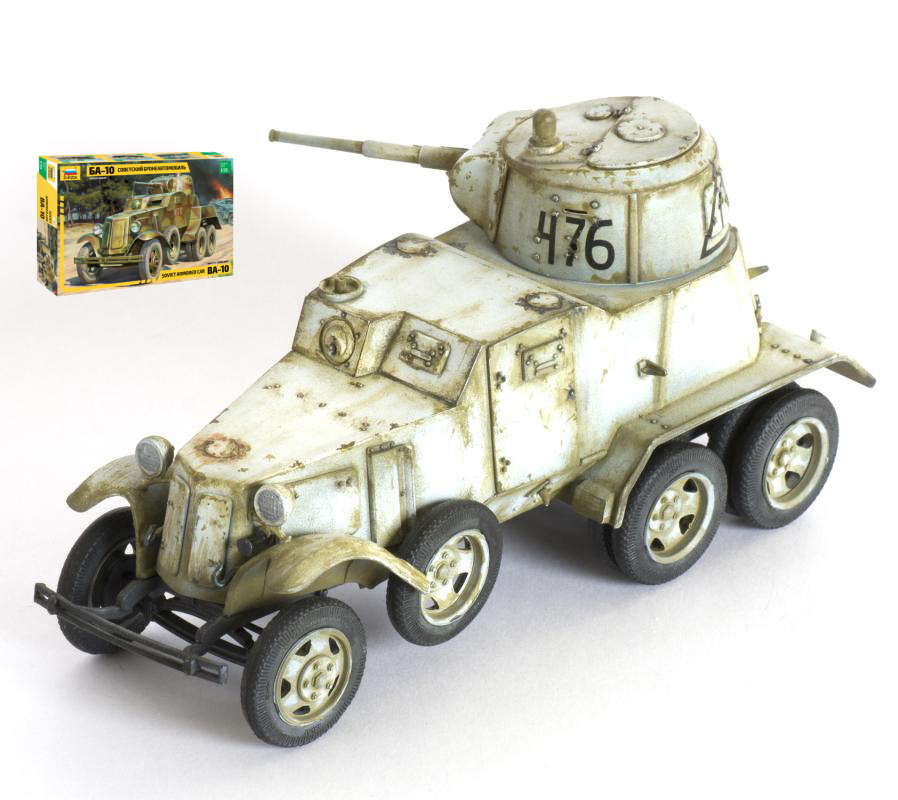 BA-10 Soviet Armored Car Kit 1:35 DS Modellismo BA-10 Soviet Armored Car Kit scala 1:35