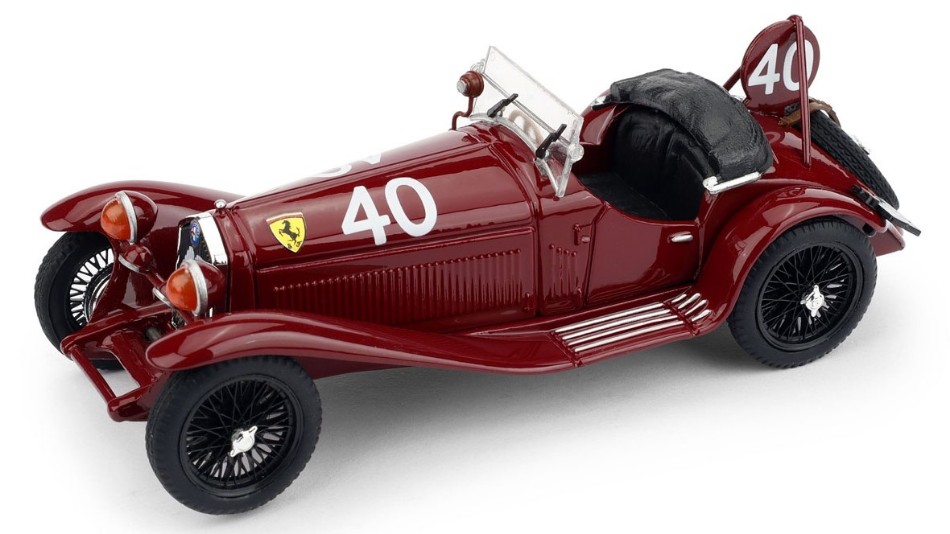 Alfa Romeo 2300 N.40 2nd 24 H Spa 1932 P.Taruffi-G.D'Ippolito 1:43 DS Modellismo Alfa Romeo 2300 2nd 24 H Spa 1932 scala 1:43
