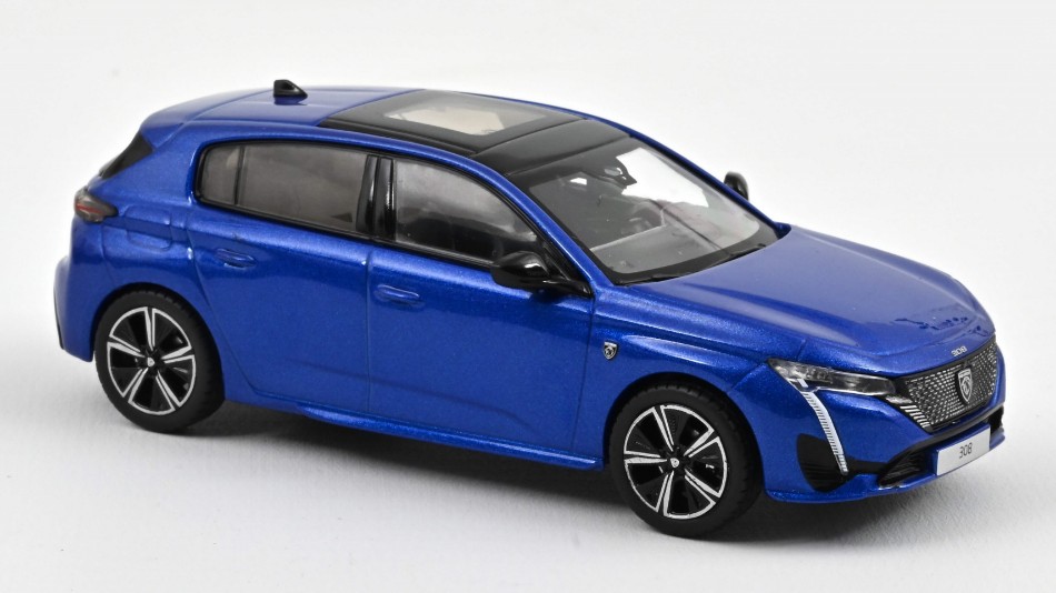 Peugeot 308 GT 2021 Vertigo Blue 1:43 DS Modellismo Peugeot 308 GT 2021 Vertigo Blue scala 1:43