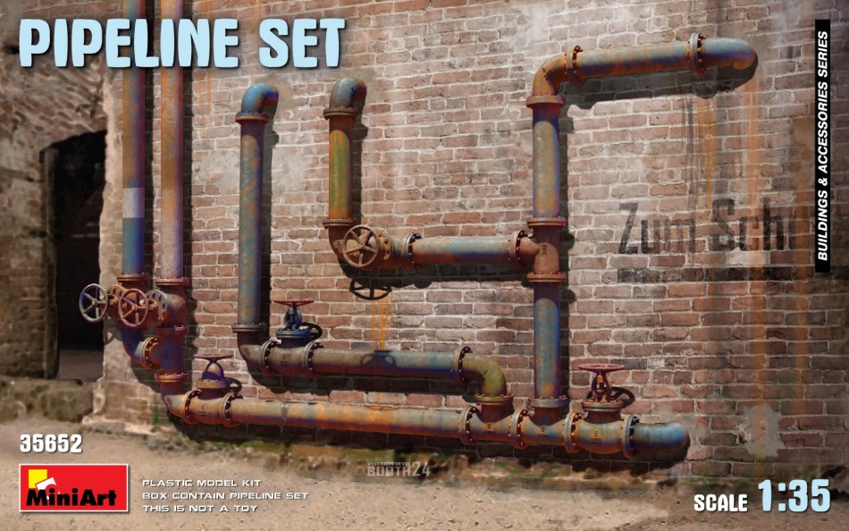 Pipeline Set Kit 1:35 DS Modellismo Pipeline Set Kit scala 1:35 Miniart