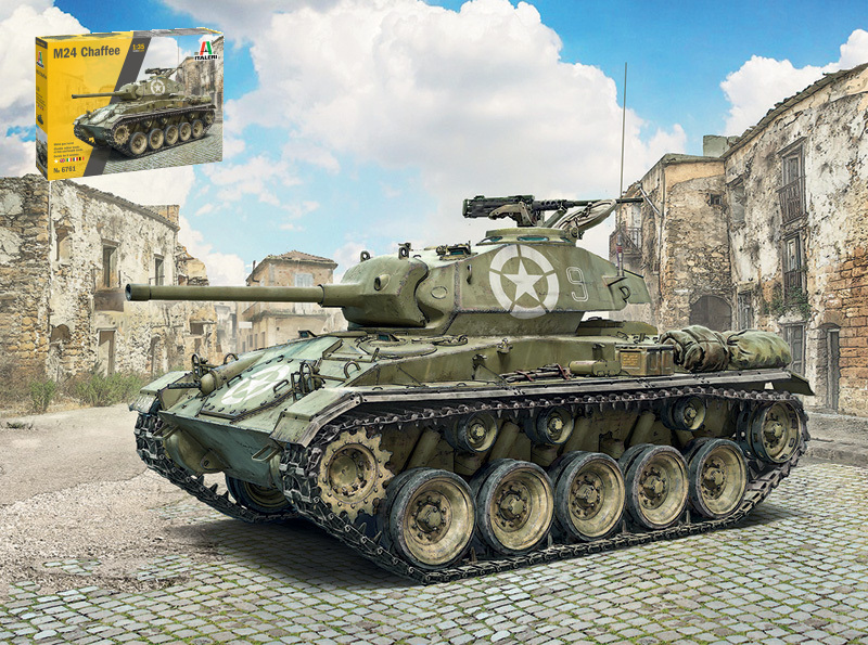 M24 "Chaffee" Kit 1:35 DS Modellismo M24 "Chaffee" Kit scala 1:35 Italeri