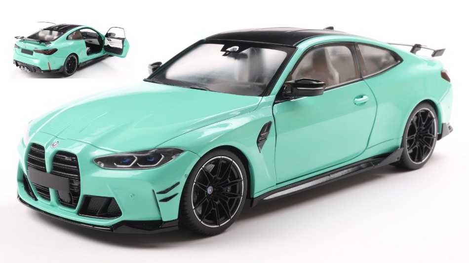 Bmw M4 Performance Parts Solido Works 2025 Turquoise 1:18 DS Modellismo Bmw M4 Performance Parts Solido scala 1:18