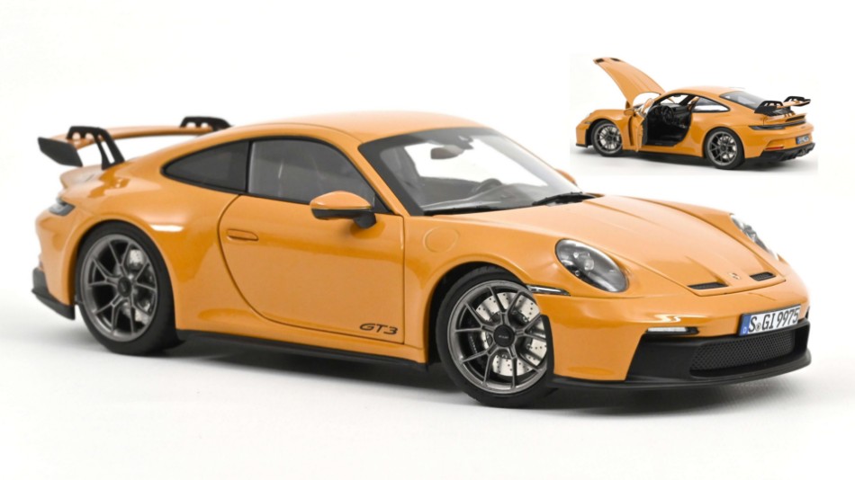 Porsche 911 GT3 2021 Yellow 1:18 DS Modellismo Porsche 911 GT3 2021 Yellow scala 1:18 Norev