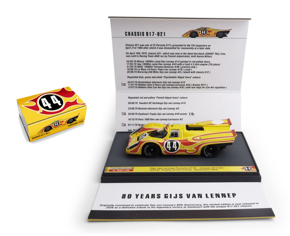 Porsche 917K N.44 Winner Zandwoort 1970 Van Lennep Ed.Lim.PCS 100 1:43 DS Modellismo Porsche 917K Winner Zandwoort scala 1:43