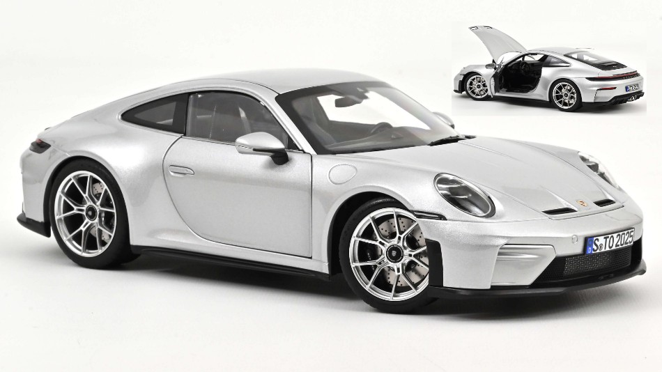 Porsche 911 GT3 W/touring Pack 2025 GT Silvermetallic 1:18 DS Modellismo Porsche 911 GT3 W/touring Pack scala 1:18