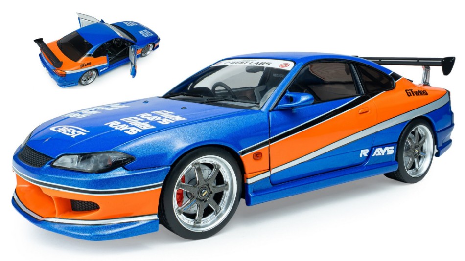 Nissan Silvia (S15) Spec-S Tokyo Drift Mona Lisa 2006 1:18 DS Modellismo Nissan Silvia Spec-S Tokyo Drift scala 1:18