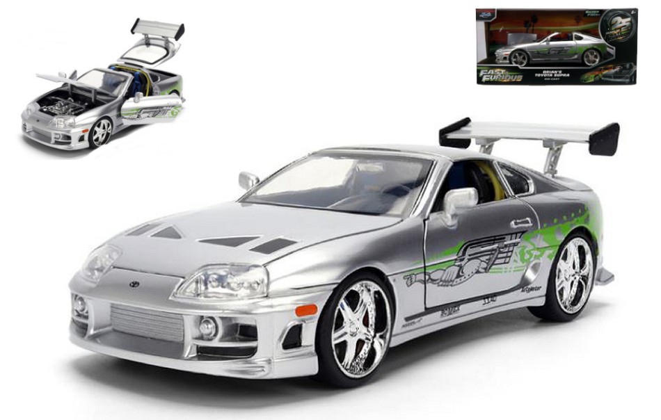 Brian's Toyota Fast & Furious Silver 1:24 DS Modellismo Brian's Toyota Fast & Furious scala 1:24