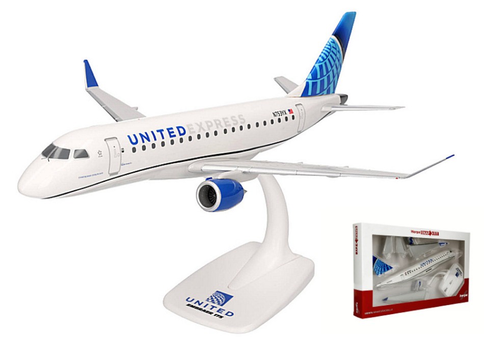 Embraer E175 United Express 1:100 DS Modellismo Embraer E175 United Express Herpa