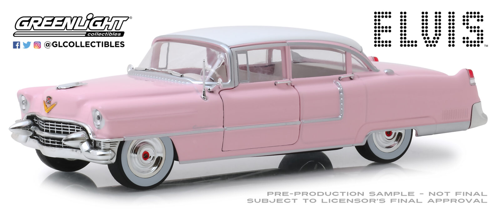Elvis Presley (1935-77) - 1955 Cadillac "Pink Cadillac" DS Modellismo Elvis Presley 1955 Cadillac "Pink scala 1:24