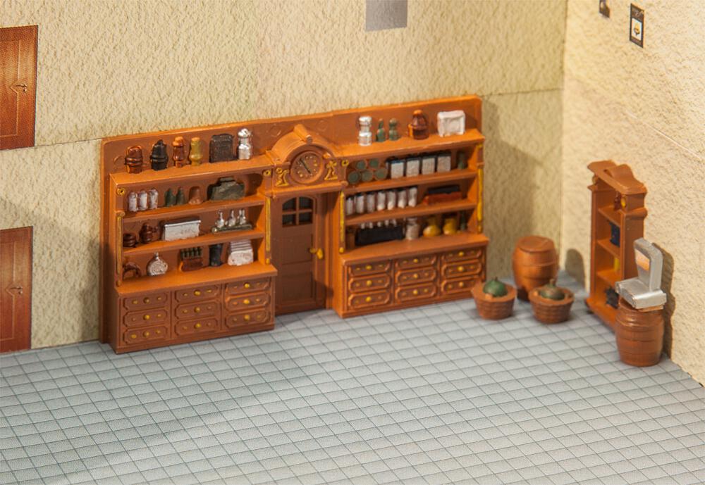 Attrezzatura per il negozio Scala H0 DS Modellismo Attrezzatura per il negozio scala H0 Faller