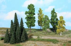 Mini foresta, 40 alberi frondosi / scala H0