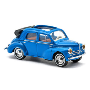 Renault 4 CV Cabrio Blu scala H0 Busch