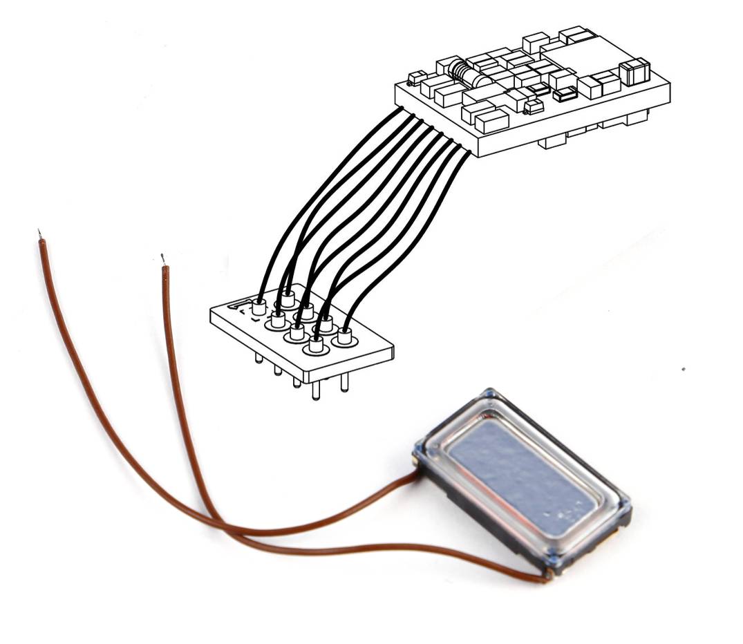 PIKO SmartDecoder per BR 218 a 8 pin con altoparlante incluso Scala H0 DS Modellismo PIKO SmartDecoder per BR 218 a 8 scala H0