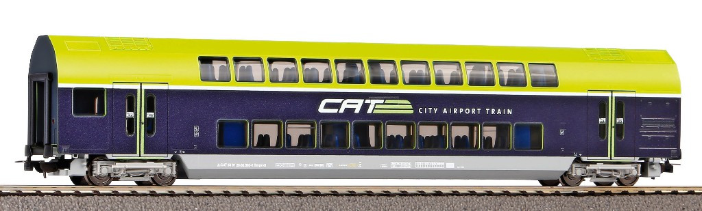 Vettura a due piani 2a classe CAT ÖBB Epoca VI; Scala H0 DS Modellismo Vettura a due piani 2a classe CAT scala H0