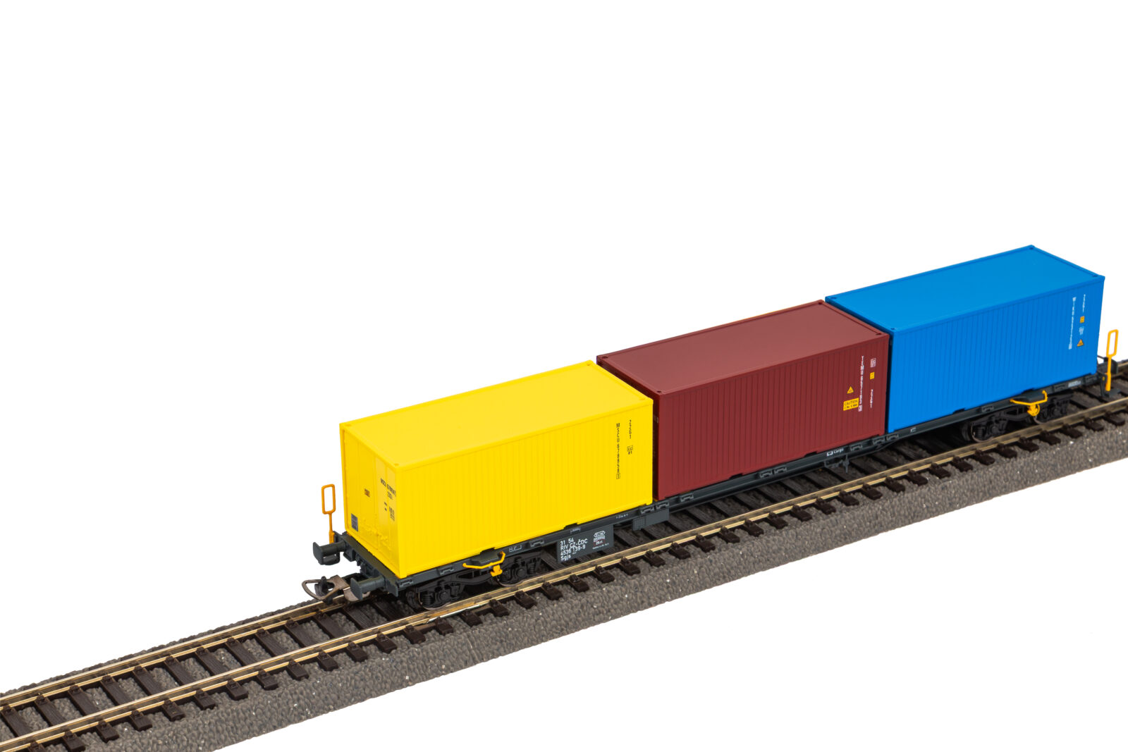 Carro porta container "Sgnss" CD Epoca VI Scala H0 DS Modellismo Carro porta container "Sgnss" CD scala H0