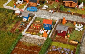 Set da giardino per lottizzazione 2 scala N