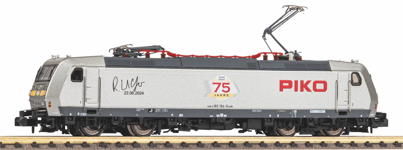 Locomotiva Elettrica BR 185 "PIKO Jubiläum" Scala N DS Modellismo Locomotiva Elettrica BR 185 "PIKO scala N