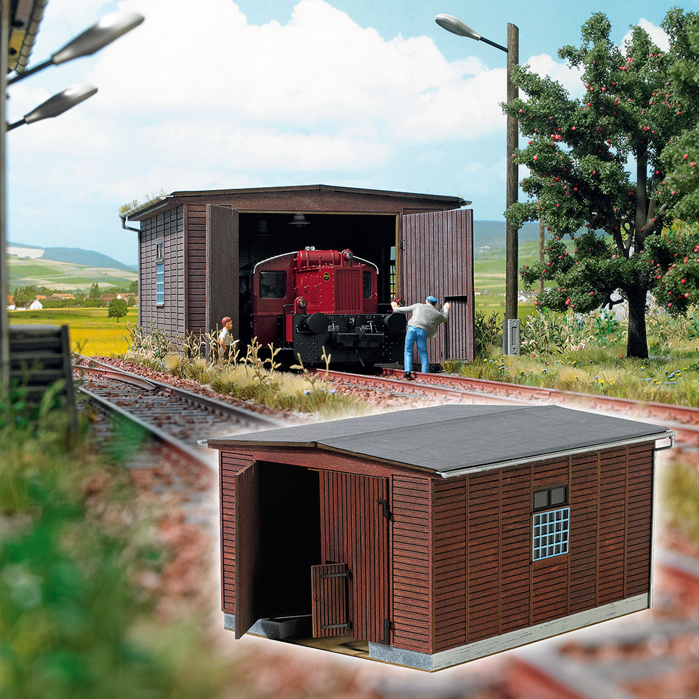 Piccola rimessa per locomotive DS Modellismo Piccola rimessa per locomotive scala 1:43