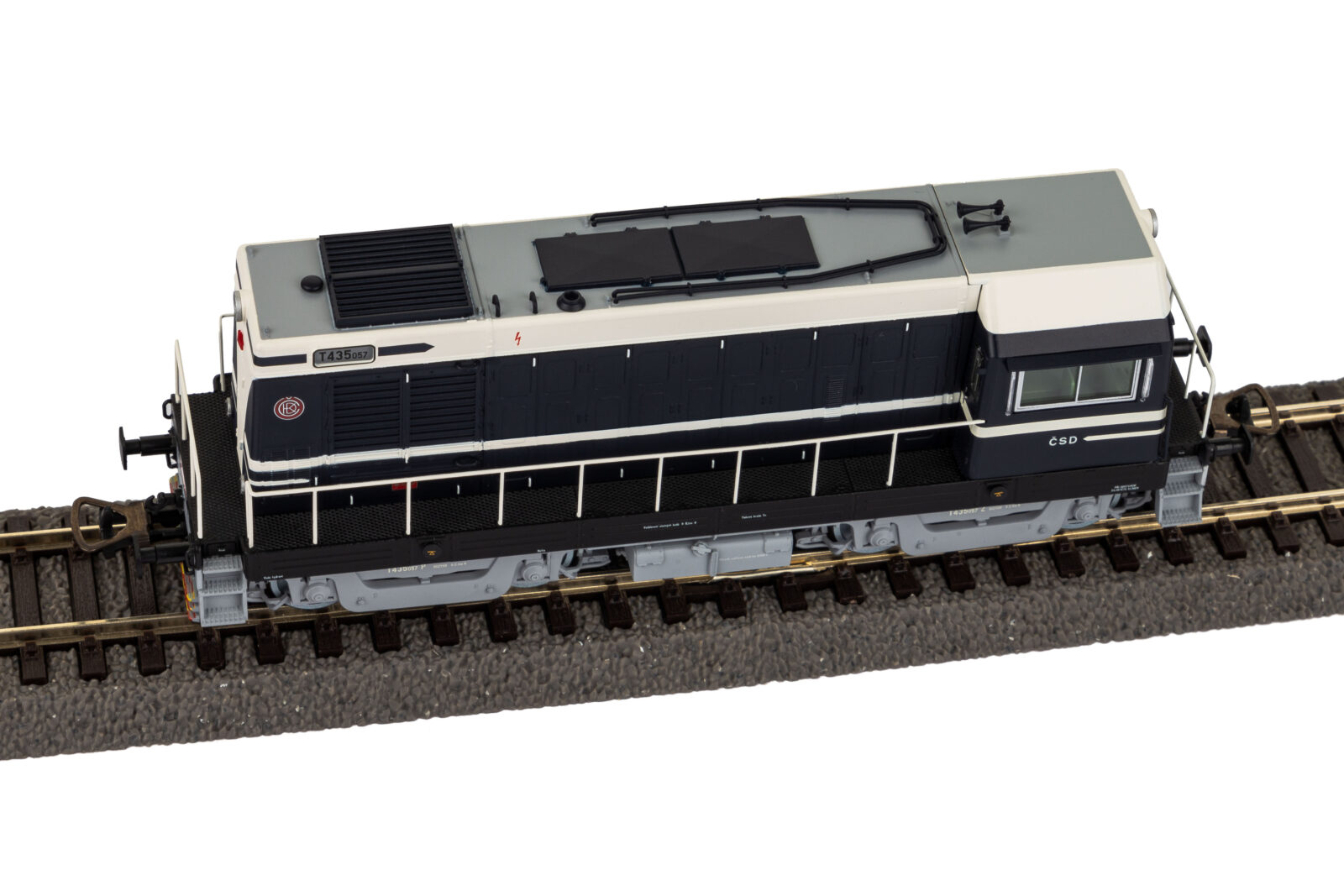 Locomotiva Diesel / Sound Blu T435 ČSD Epoca III Scala H0 DS Modellismo Locomotiva Diesel / Sound Blu T435 scala H0