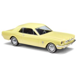 Ford Mustang Coupé Giallo scala H0 Busch