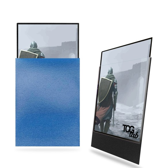 Tcglab - Buste Protettive Standard 100 Ultra Clear - Matte Blue/black - (TL011) DS Modellismo Tcglab Buste Protettive Standard 100 Ultra