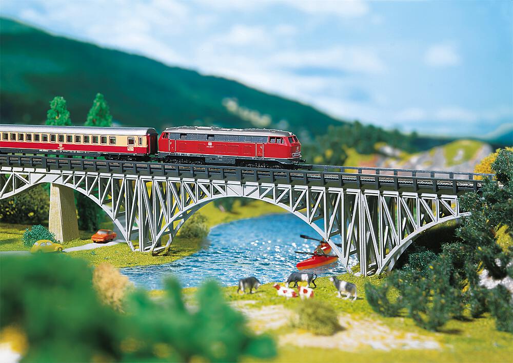 Ponte a travi in acciaio Scala Z DS Modellismo Ponte a travi in acciaio scala Z Faller