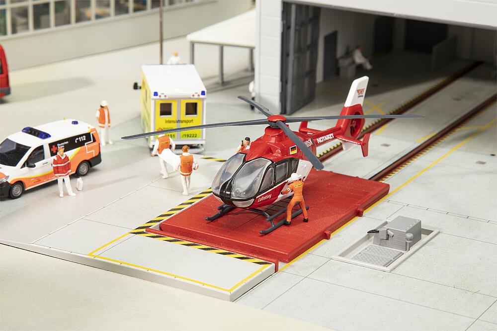 Centro di soccorso aereo Scala H0 DS Modellismo Centro di soccorso aereo scala H0 Faller