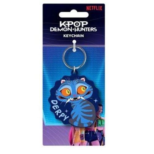 Portachiavi K-pop Demon Hunters Derpy Tiger PVC DS Modellismo Portachiavi K-pop Demon Hunters Derpy Tiger PVC