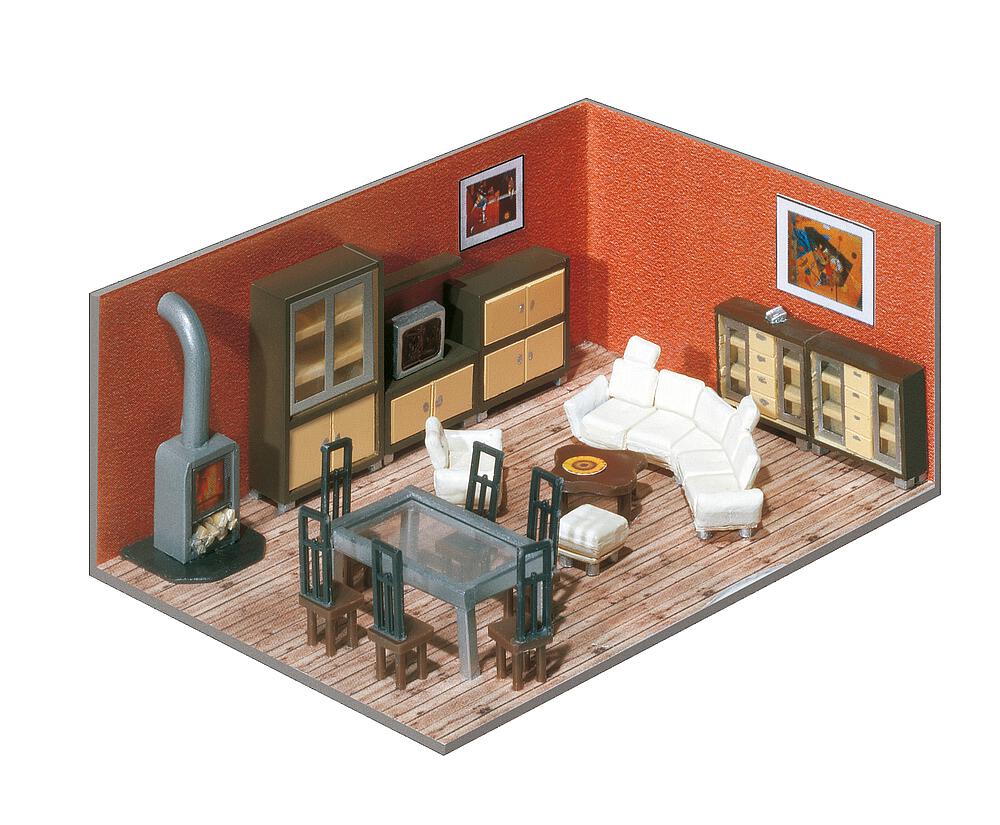 Decorazione d'interni dell'edificio Scala H0 DS Modellismo Decorazione d'interni dell'edificio scala H0
