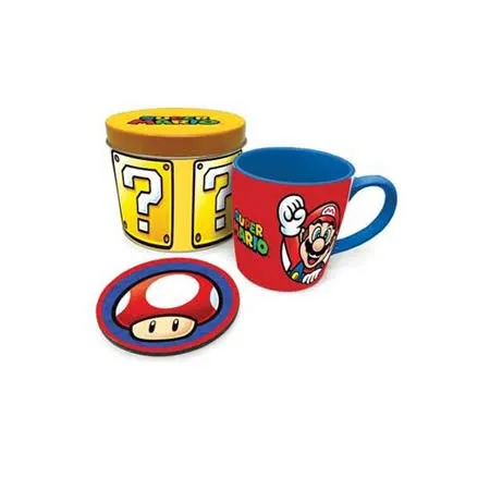 Confezione regalo Super Mario Let's A GO Mug Tin Box DS Modellismo Confezione regalo Super Mario Let's A Go Mug