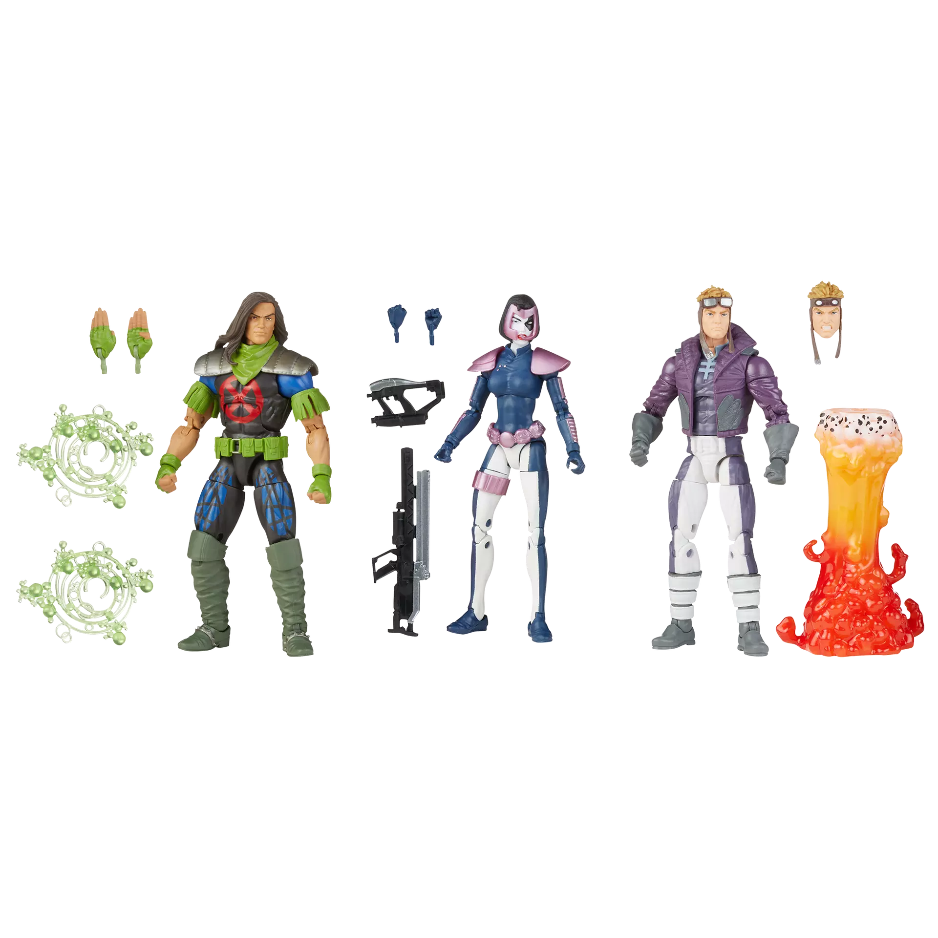 Marvel Legends X-force Domino Rictor and Cannonball Action Figures DS Modellismo Marvel Legends X-force Domino Rictor
