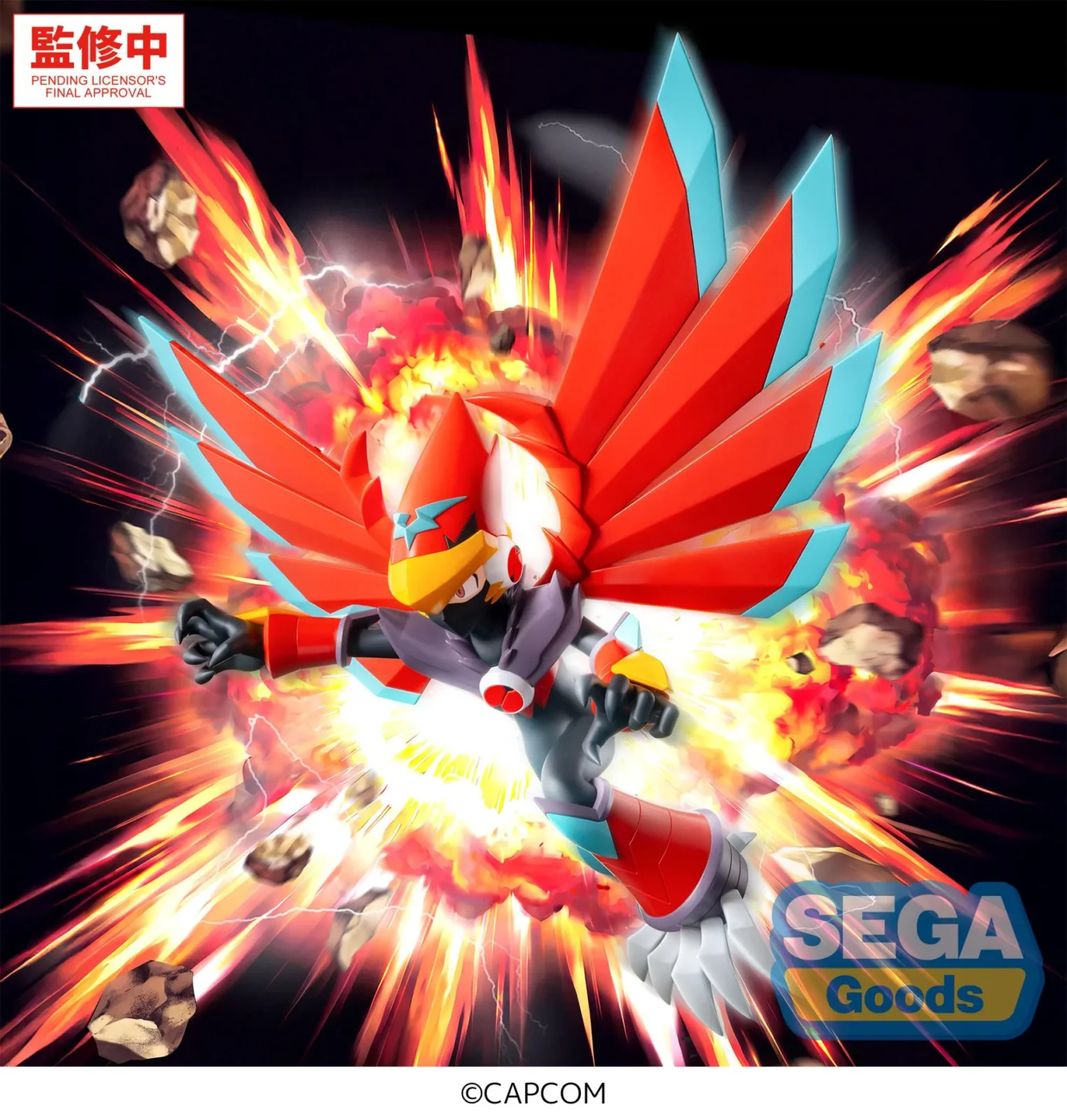 Mega Man Battle Network Mega Man Falzar Beast Luminasta Figure DS Modellismo Mega Man Battle Network Mega Man Falzar - vista 3