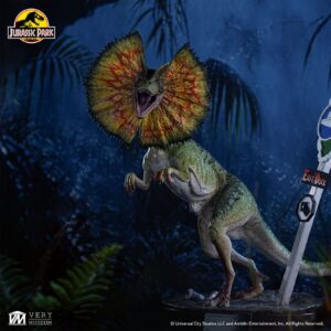 Jurassic Park Dilophosaurus Scale Maquette
