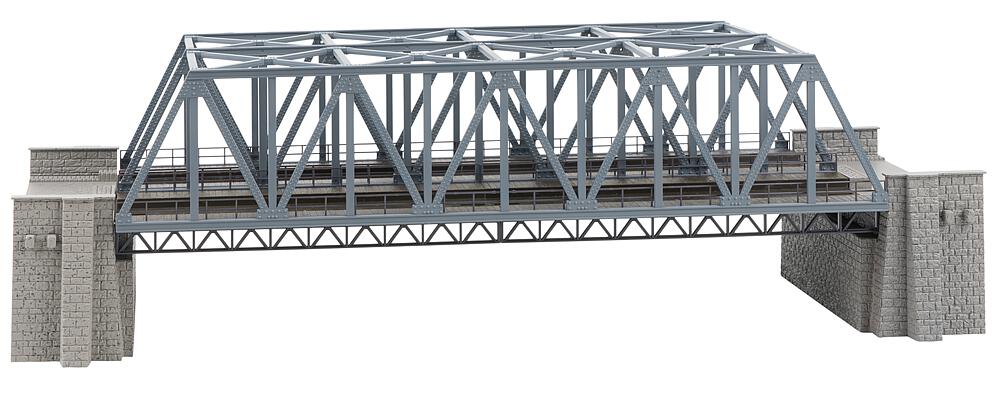 Ponte in acciaio a 2 binari Scala H0 DS Modellismo Ponte in acciaio a 2 binari scala H0 Faller