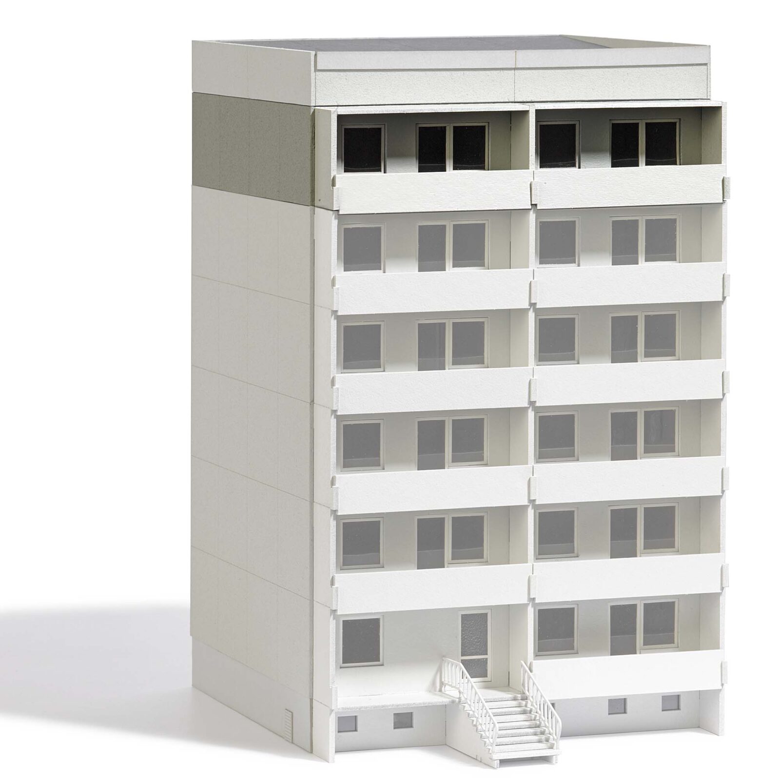 Edificio prefabbricato WBS 70 ampliamento Scala H0 DS Modellismo Edificio prefabbricato WBS 70 scala H0