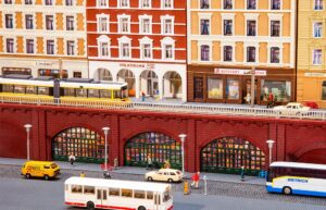 Set portici scala N Faller