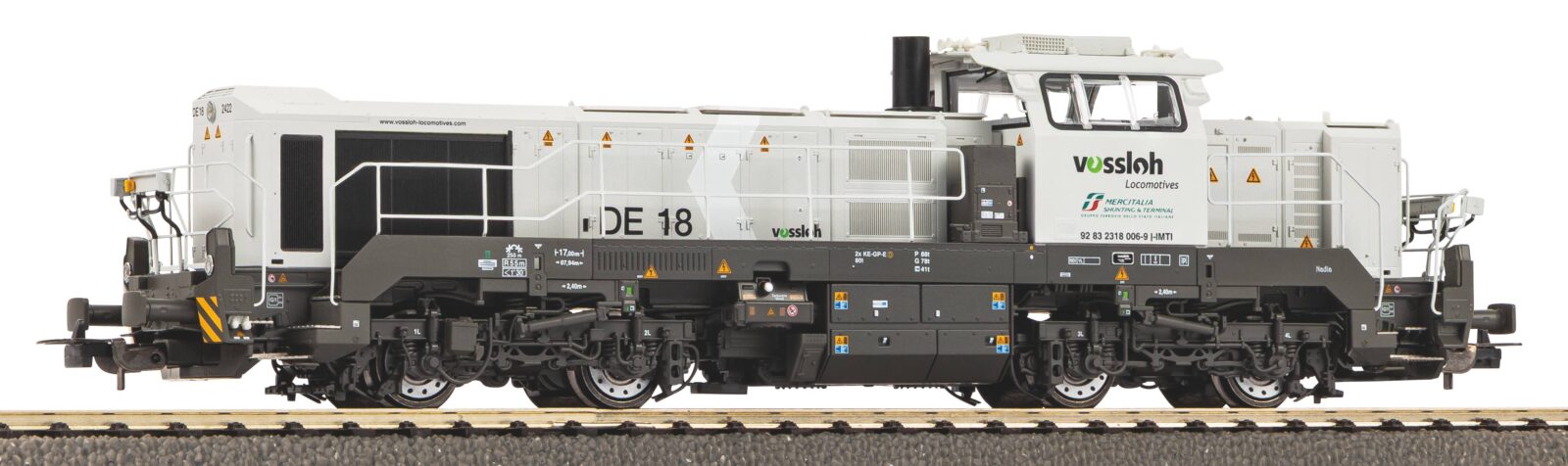 Locomotiva Diesel DE18 "Mercitalia" Epoca VI Scala H0 DS Modellismo Locomotiva Diesel DE18 "Mercitalia" scala H0