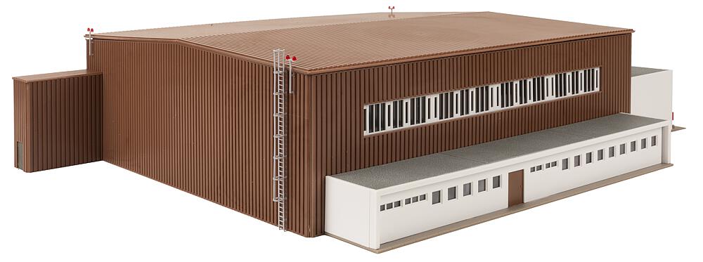 Hangar con elicottero Scala H0 DS Modellismo Hangar elicottero scala H0 Faller