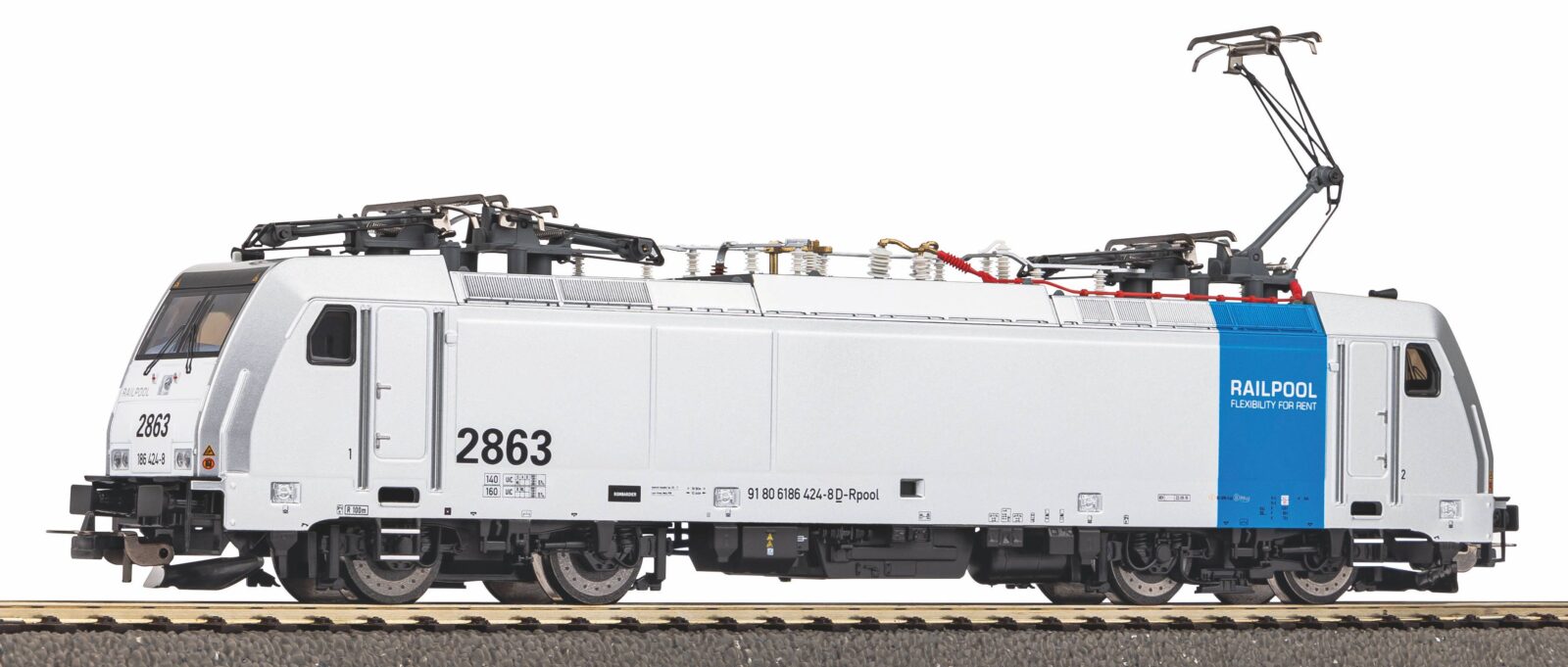 Locomotiva Elettrica BR 186 Railpool Epoca VI Scala H0 DS Modellismo Locomotiva Elettrica BR 186 scala H0