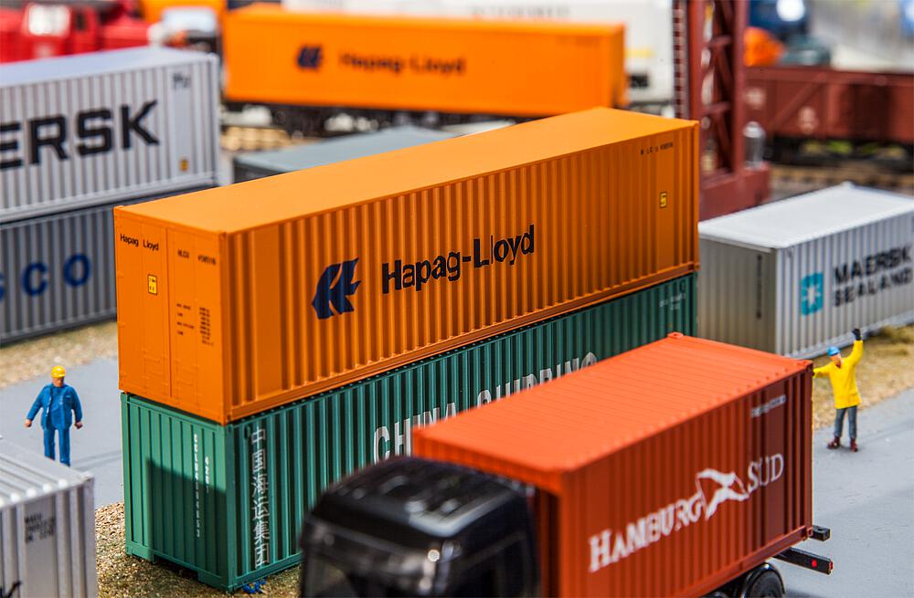 Container Hi-Cube da 40' "Hapag Lloyd" Scala H0 DS Modellismo Container Hi-Cube da 40' "Hapag scala H0