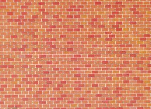 Pannello per pareti Mattone rosso scala H0