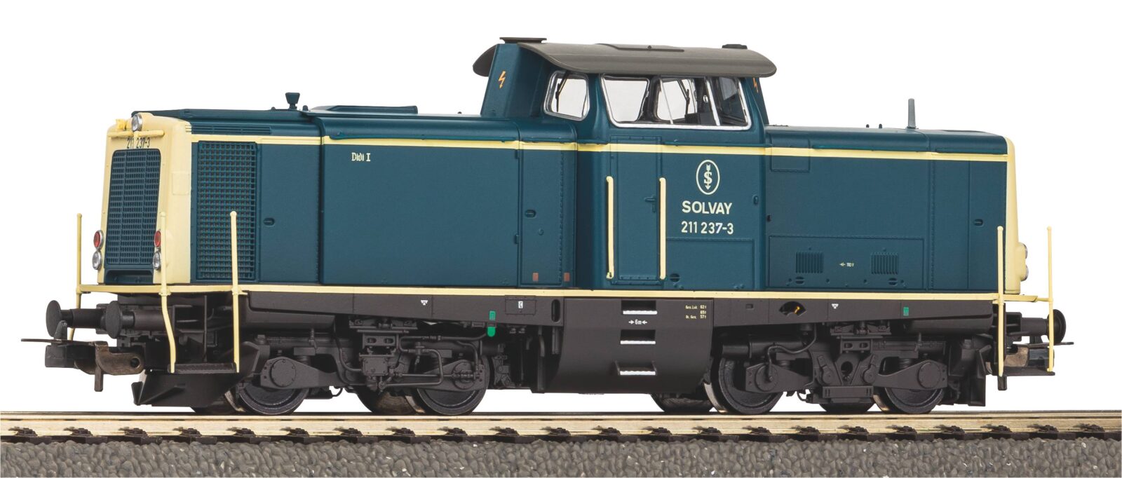 Locomotiva Diesel / Sound BR 211 Solvay Epoca V Scala H0 DS Modellismo Locomotiva Diesel / Sound BR 211 scala H0
